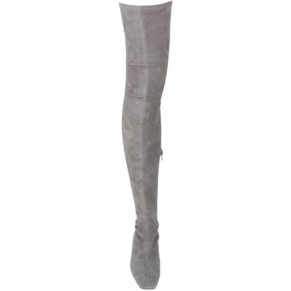 BY FAR Suede OTK Boots